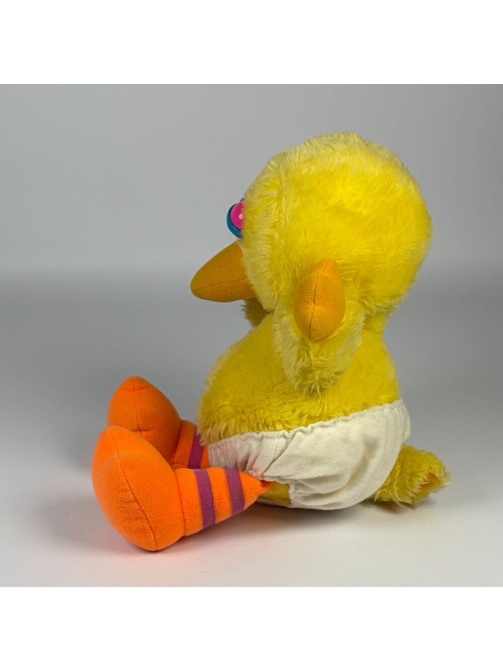 Vintage Hasbro Softies Baby Big Bird Plush Sesame Street Toy Yellow 11" - Picture 3 of 9